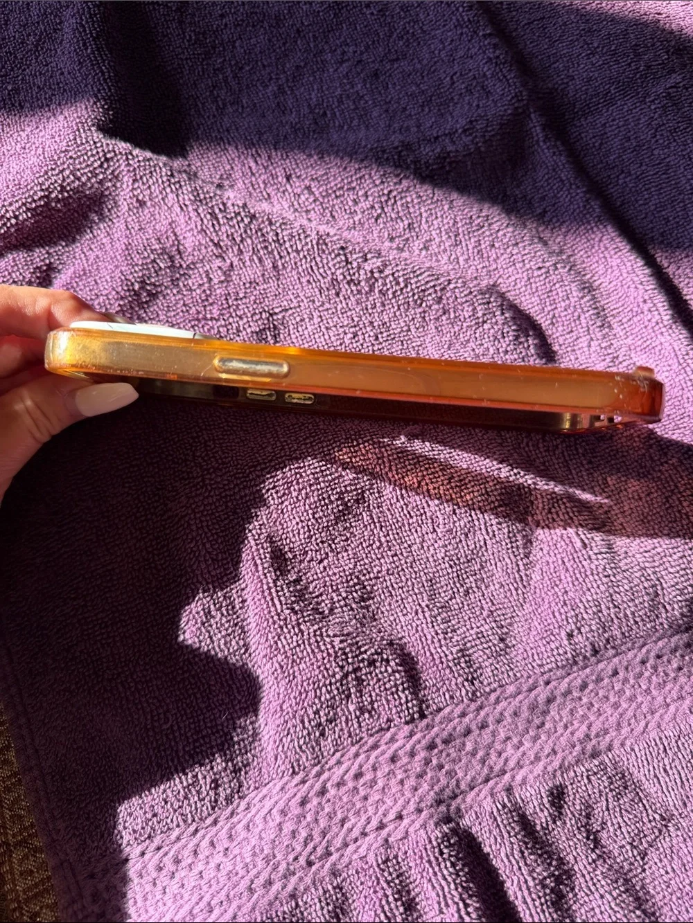 Pink Marble Glitter Ring Phone Case - Unbranded